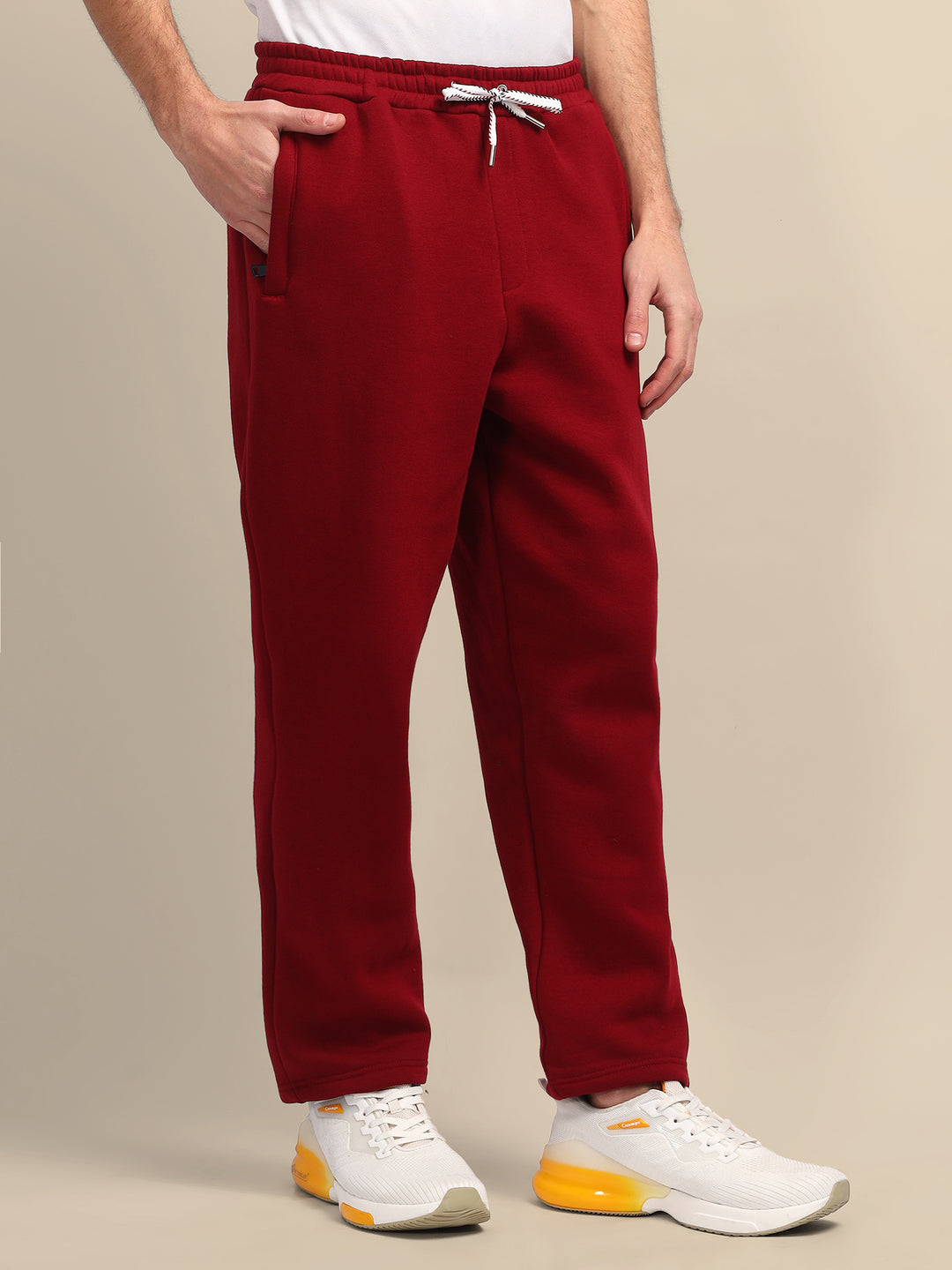 Amswan Men'S Maroon Sweat Pants