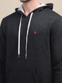 Amswan Men'S Black Stylish And Comfortable Fit Hoodie