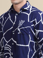 Men'S Premium Rayon Shirt With Abstract Print