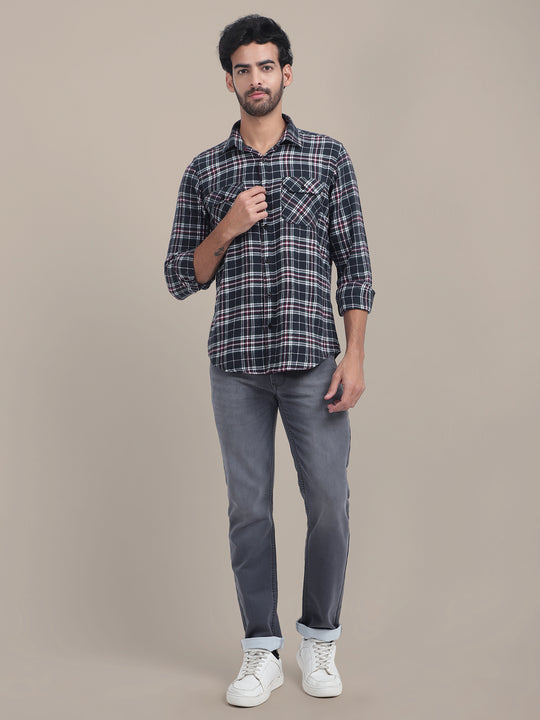 Premium Cotton flannel shirt With Stylish Buttoned Flap Pockets