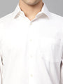 Premium Cotton Lycra Satin White Shirt