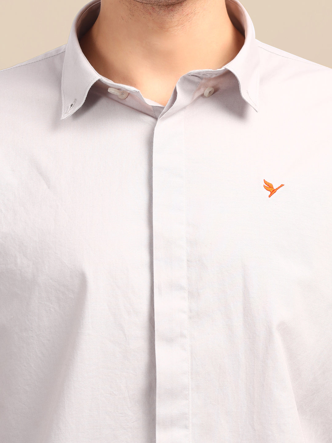 Grey Shirt With Premium Cotton Lycra