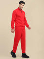 Amswan Men'S Red Cord Set: Half Zipper Sweatshirt & Sweatpants For Ultimate Comfort And Style