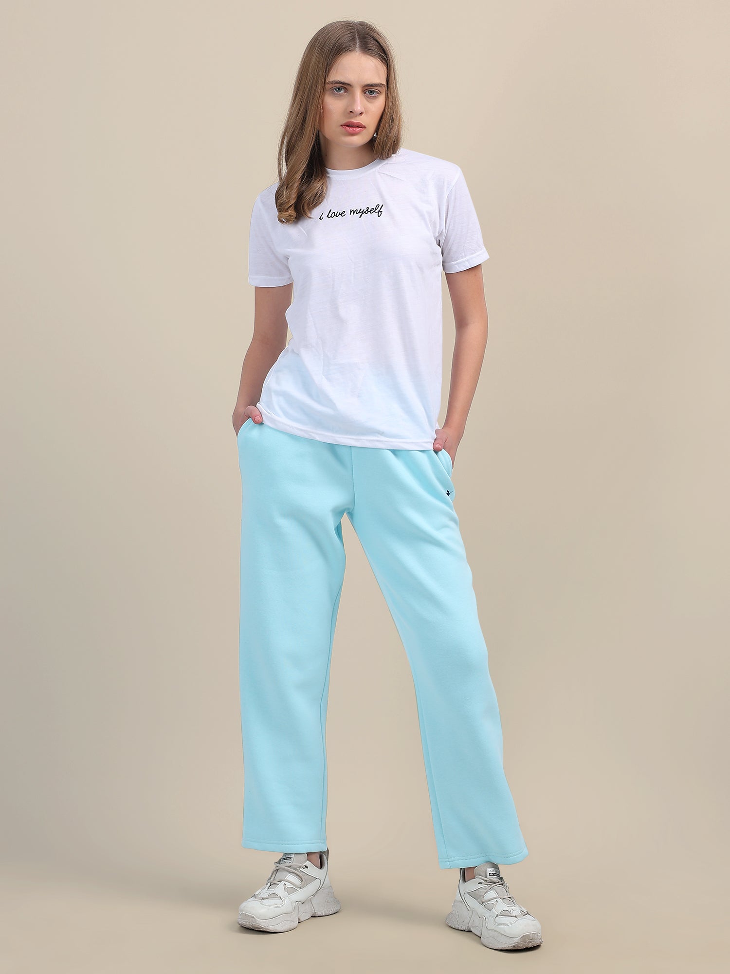 Amswan Womens Premium Cotton Aqua Sweatpant