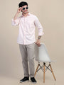 Pink Shirt With Premium Cotton Lycra