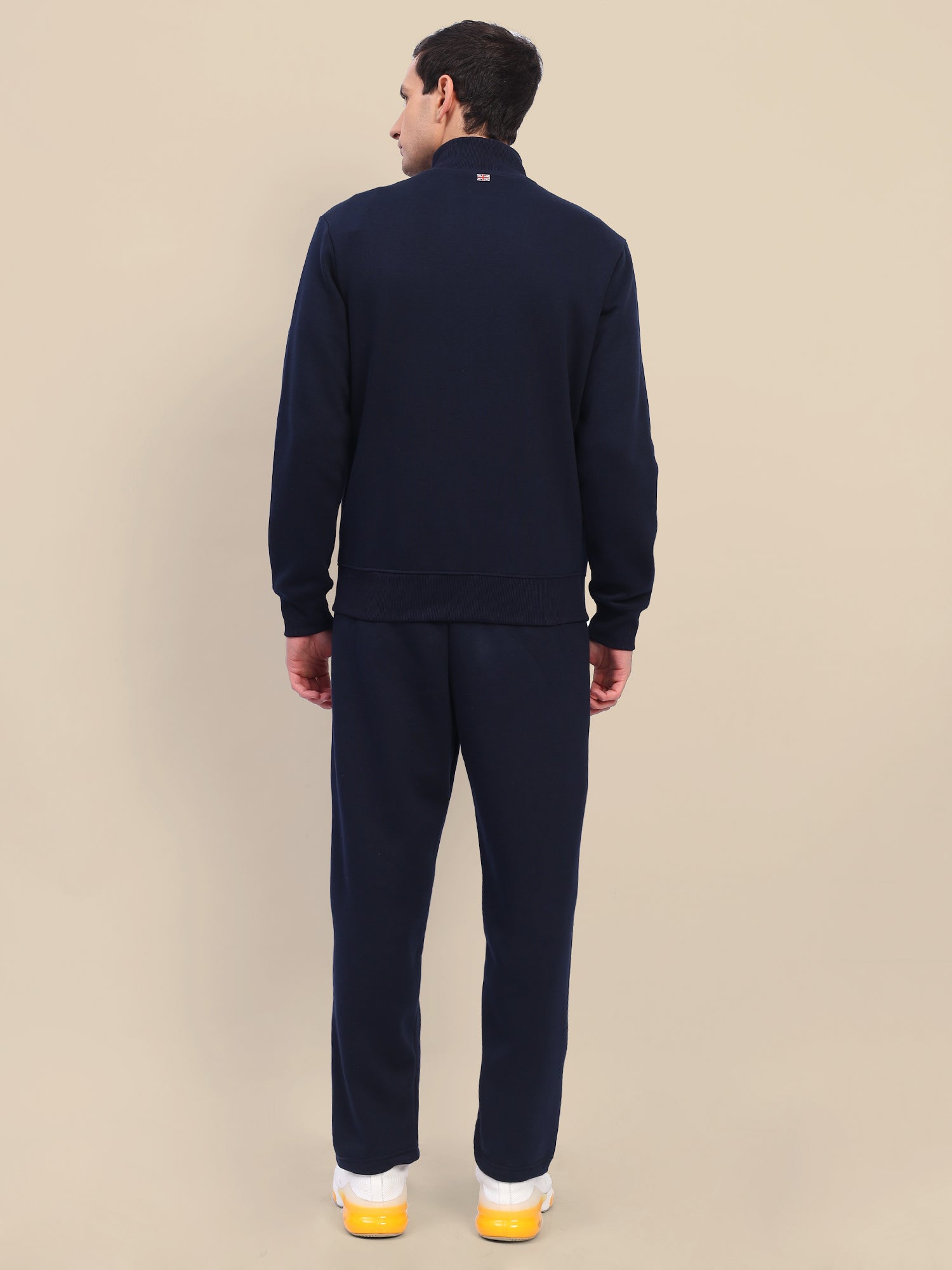 Amswan Men'S Navy Stylish And Comfortable Full Zipper Sweatshirts