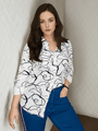 Women'S Premium Rayon Shirt With Abstract Print