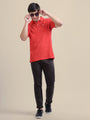 Black Casual Trousers Solid Cotton Lycra Smart Fit