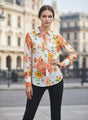 Premium Muslin Digital Print Puff Sleeve Shirt