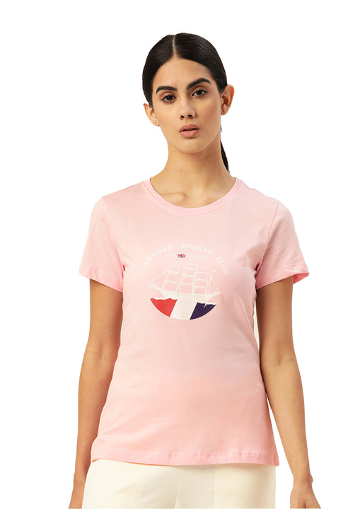 Womens Premium Cotton Printed Half Sleeve T-Shirts