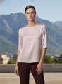 Elegant Blush Pink European Satin Top