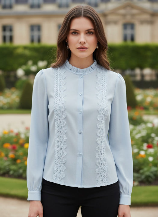 Luxury Lace Panel Women’s Top