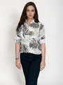 Women'S Botanical Print Premium Rayon Shirt