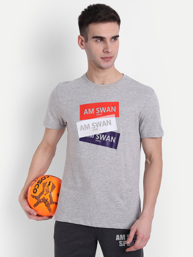 MENS PREMIUM COTTON PRINTED HALF SLEEVE CREW NECK T-SHIRTS