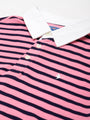 Mens Premium Cotton Striped Half Sleeve Collar T-Shirts