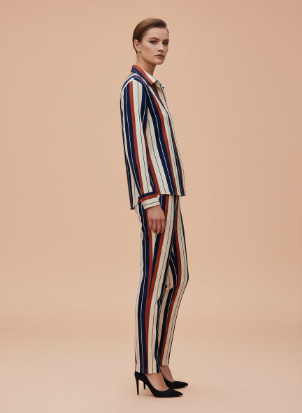 Premium Rayon Striped Coord Set