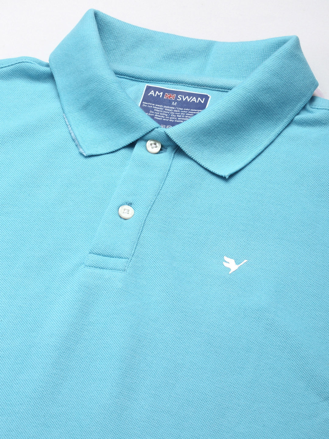 Premium Blue Cotton Striped Half Sleeve Polo