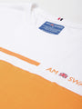 MENS PREMIUM COTTON COLOURBLOCK PRINTED HALF SLEEVE CREW NECK T-SHIRTS