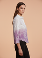 Elegant Ombre Embroidered Women’s Shirt