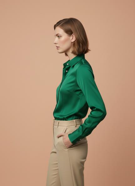Castleton Green Regular Fit Summer Satin Shirt