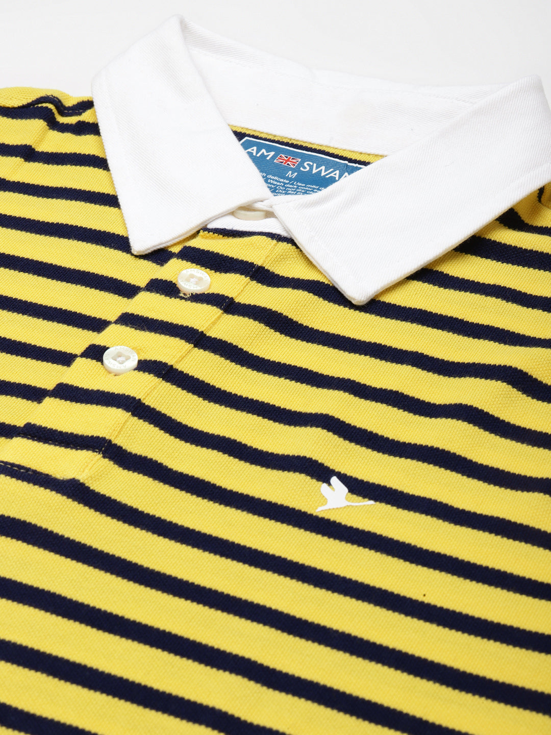 Yellow Premium Striped Polo Tees