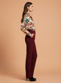 Banana Crepe Maroon C Pant