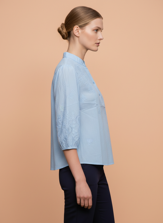 Luxury Embroidered Tops For Womens