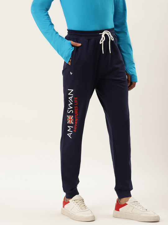 Mens Premium Cotton Printed Track Pants