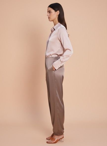 European Satin Loose Fit Trouser