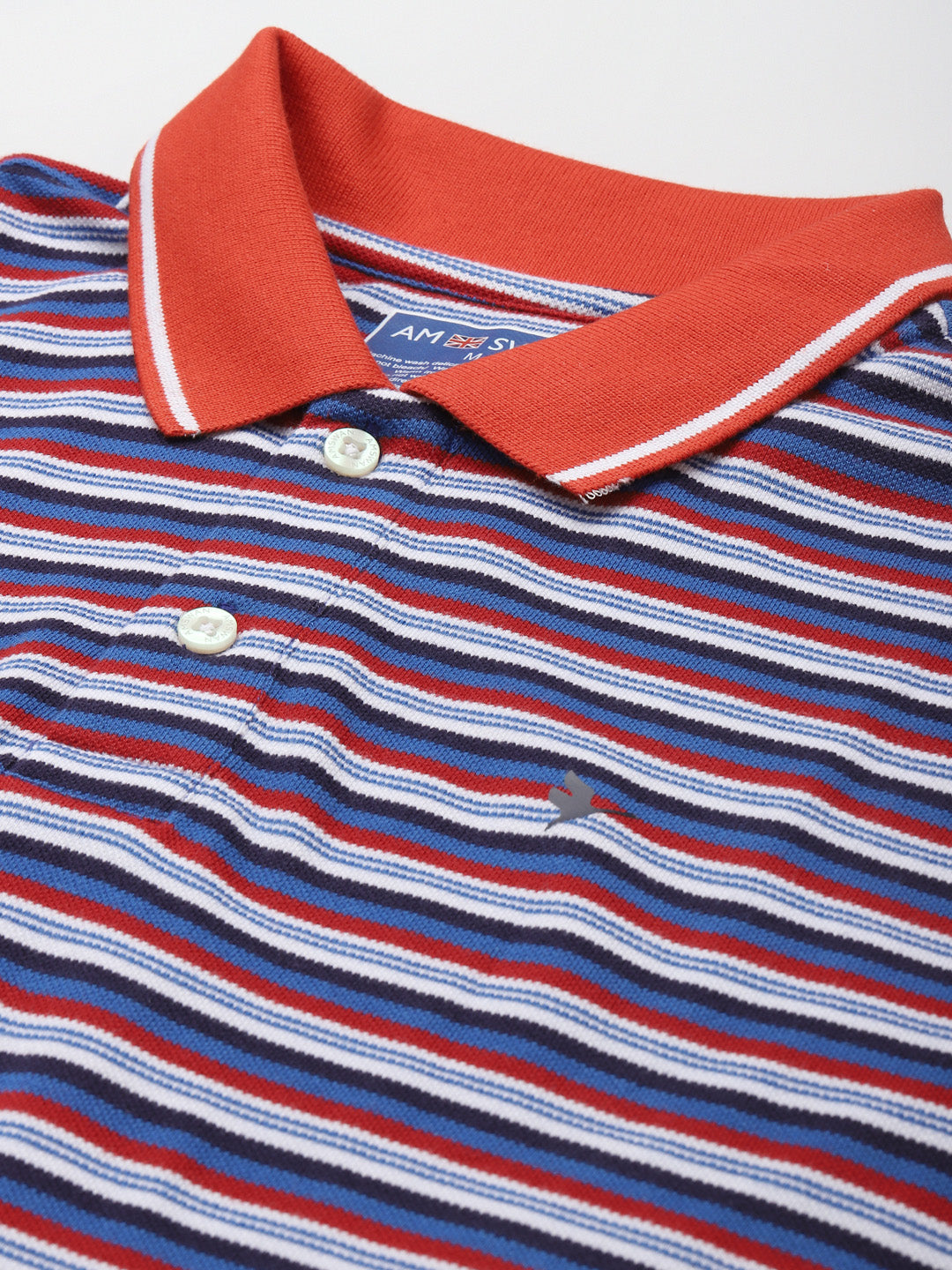 Premium Multicolor Cotton Striped Half Sleeve Polo