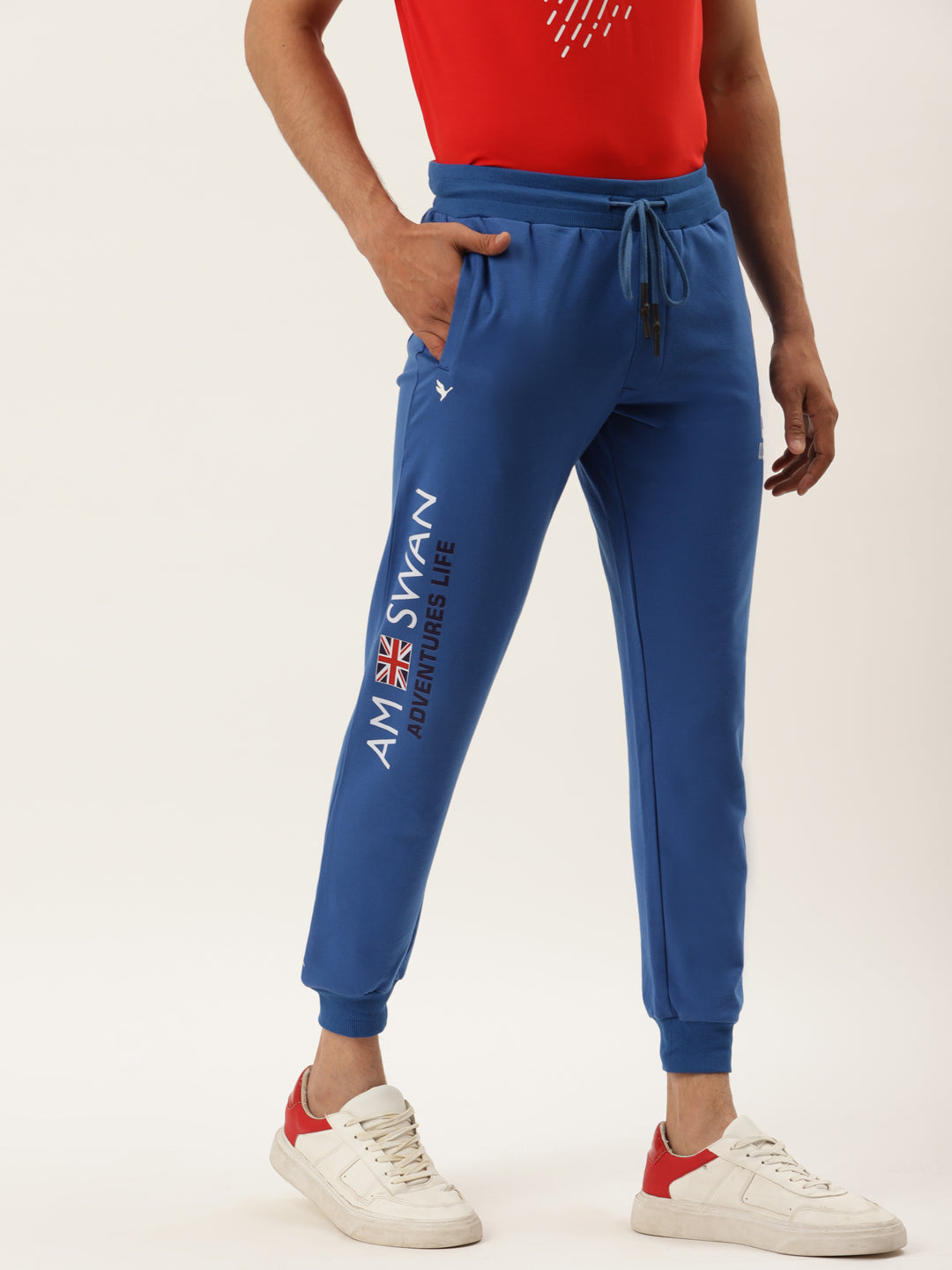 Mens Premium Cotton Printed Track Pants