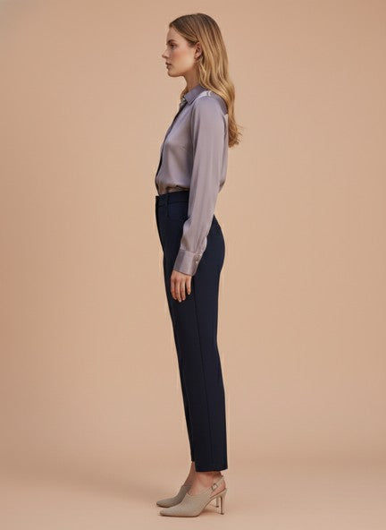 Banana Crepe Navy C Pant