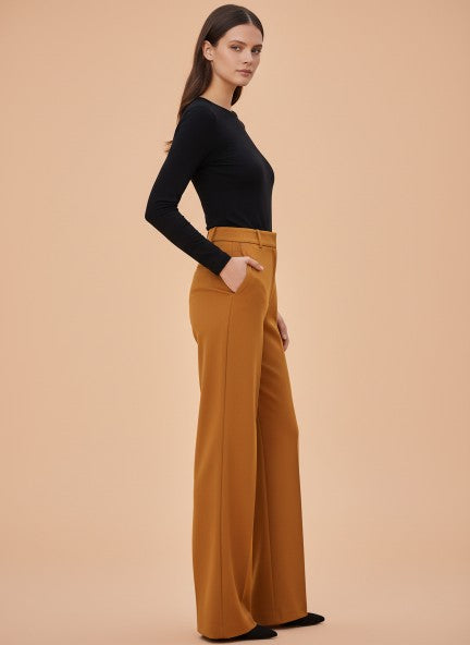 Luxury Banana Crepe Sepia K Pant