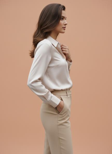 Orchid Pink Regular Fit Summer Satin Shirt