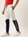Mens Premium Cotton Colourblocked Printed Track Pants