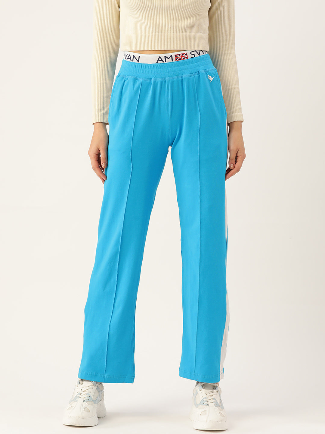 Womens Premium Cotton Lycra Smart Fit Track Pant