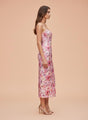 Premium American Crepe Digital Print  Maxi Dress With Slash Pocket