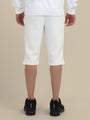 Mens White Cotton Fleece Winter Shorts