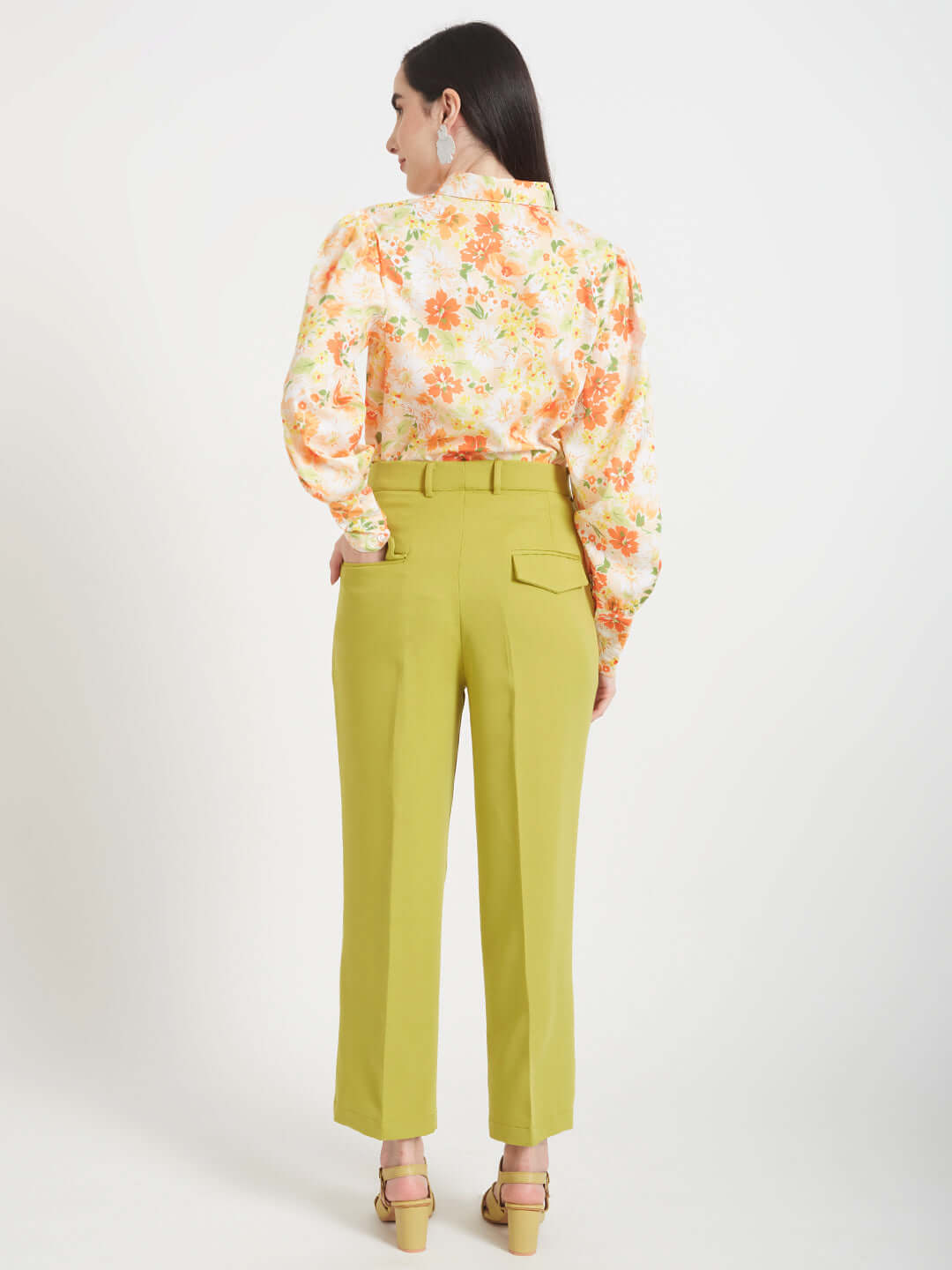 Premium American Crepe Digital Print Puff Sleeve Shirt