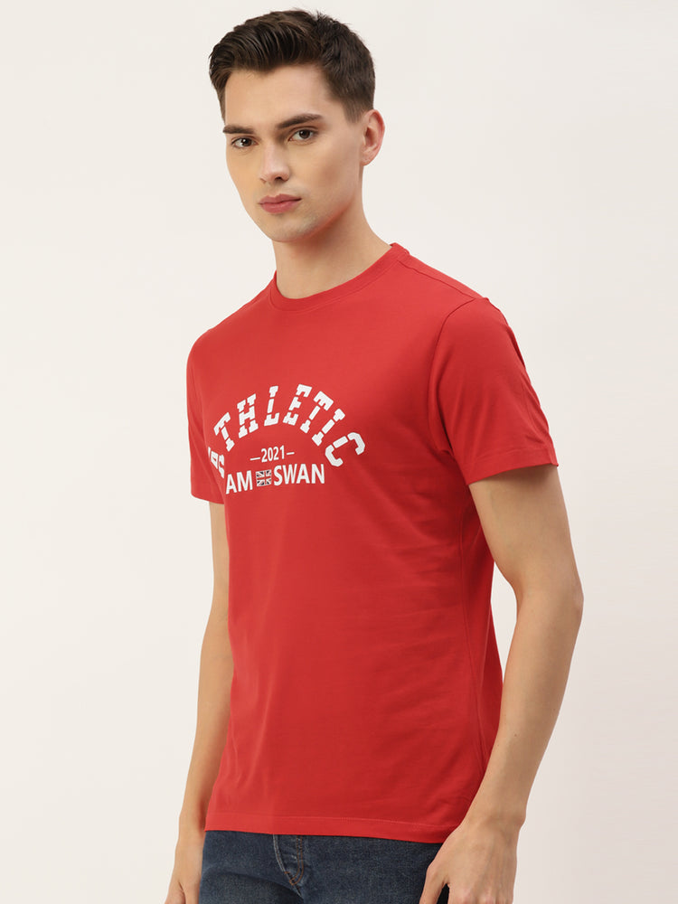 MENS PREMIUM COTTON PRINTED HALF SLEEVE CREW NECK T-SHIRTS