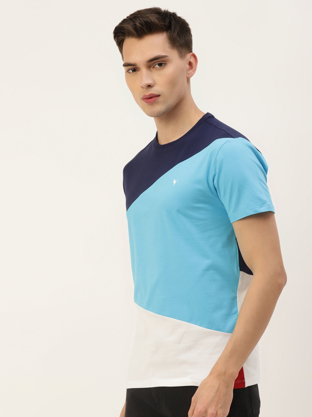 MENS COTTON RICH LYCRA HALF SLEEVE CREW NECK T-SHIRTS