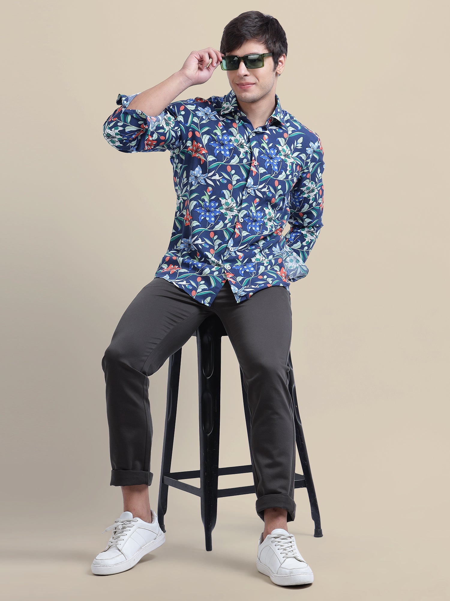 Amswan Men'S Premium Rayon Shirt With Print