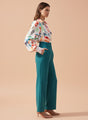 Banana Crepe Teal K Pant