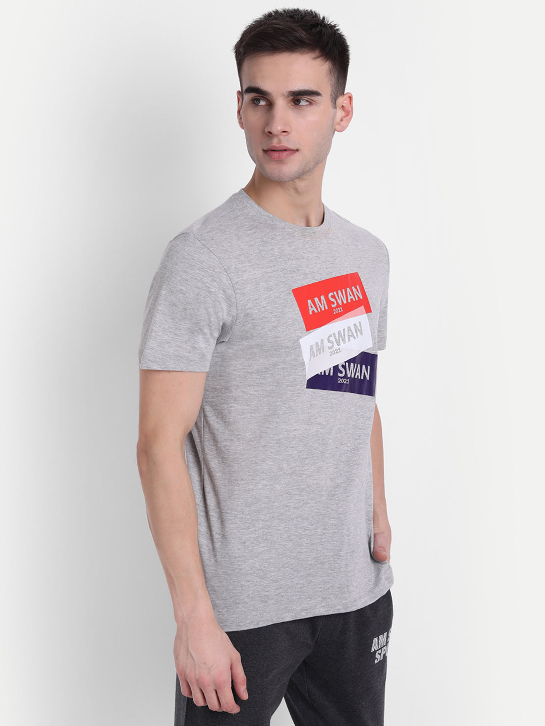 MENS PREMIUM COTTON PRINTED HALF SLEEVE CREW NECK T-SHIRTS