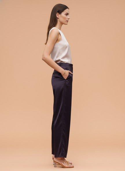 European Satin Loose Fit Trouser