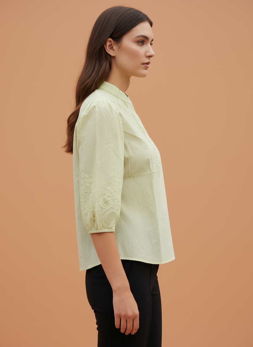 Luxury Embroidered Tops For Womens