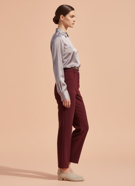 Banana Crepe Mahogany C Pant