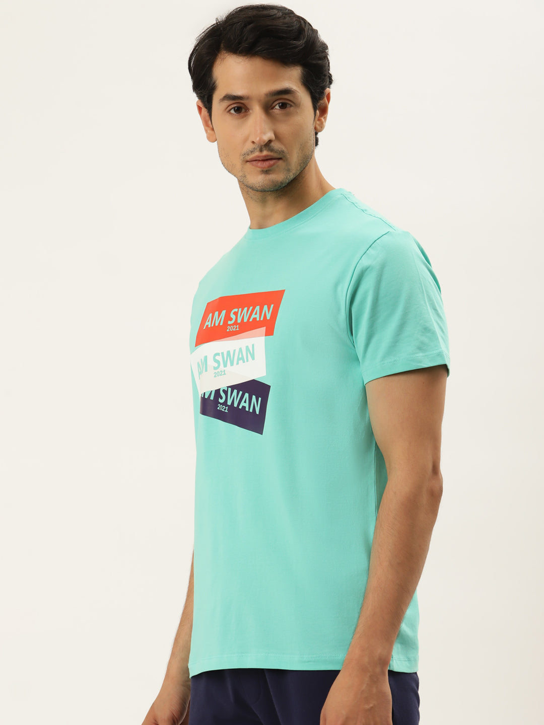 MENS PREMIUM COTTON PRINTED HALF SLEEVE CREW NECK T-SHIRTS