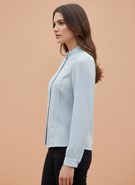 Luxury Lace Panel Women’s Top