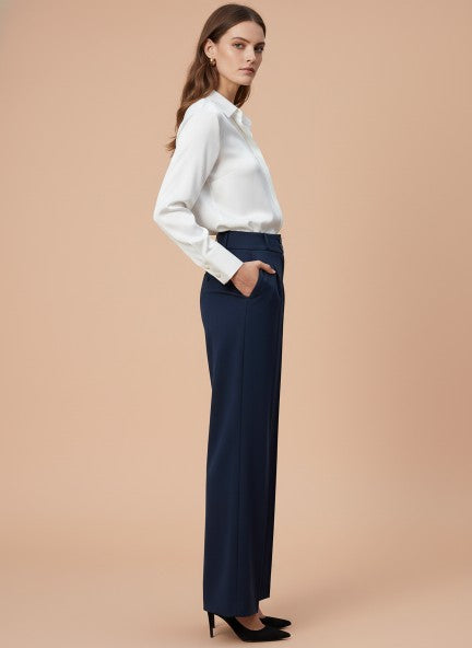 Women'S Luxury Banana Crepe Navy K Pant